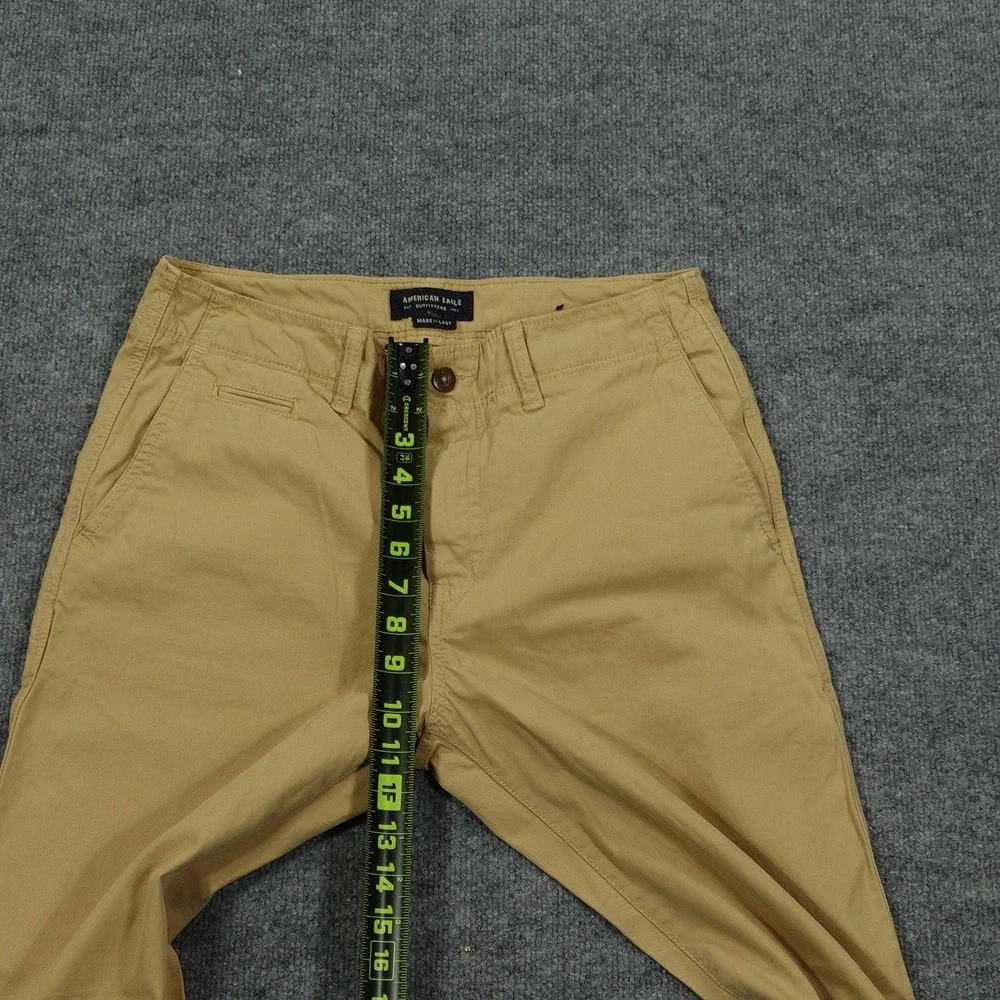 American Eagle Chinos Mens 30x30 Khaki Original Straight Leg Cotton Pants